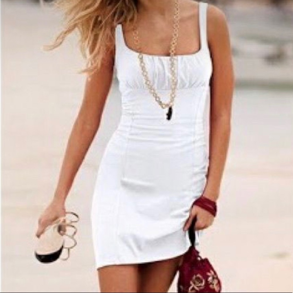 Victoria’s Secret Best Kept Secret bra top white dress